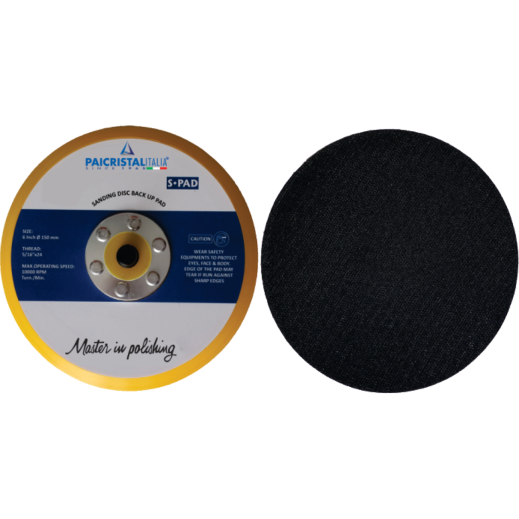 6" Sanding Disc Without Holes Velcro Pai Cristal